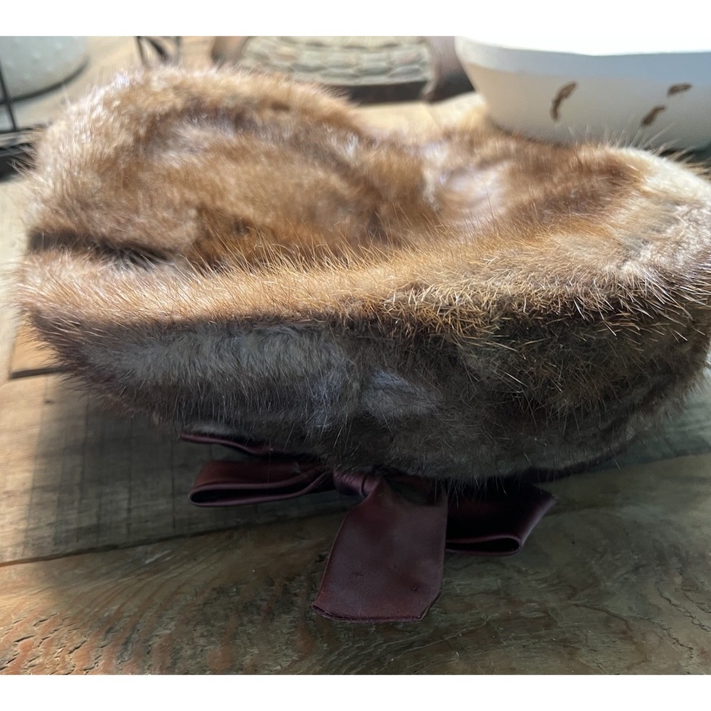 Vintage Joy Dorcey Fur Pillbox Hat Women's MCM 40s/50s Cocktail Mink